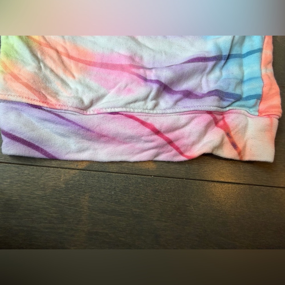Flowers by Zoe Girls Tie-Dye Purple Pink Yellow Blue Sweatshirt & Legging Set - Picture 9 of 16